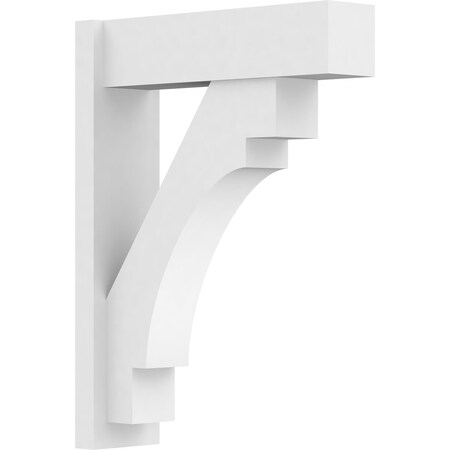 Ekena Millwork Merced Architectural Grade PVC Outlooker with Block Ends, 7"W X 24"D X 32"H OUTP07X24X32MRC05